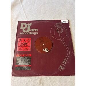 Ja Rule I Cry Rule Won't Die 12" Vinyl Single 2000 Black Good Promo Def Jam‎